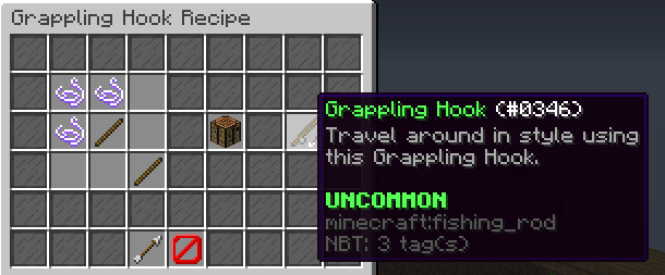 ✔️How To Get A Working Grapple Hook In Minecraft Java With One