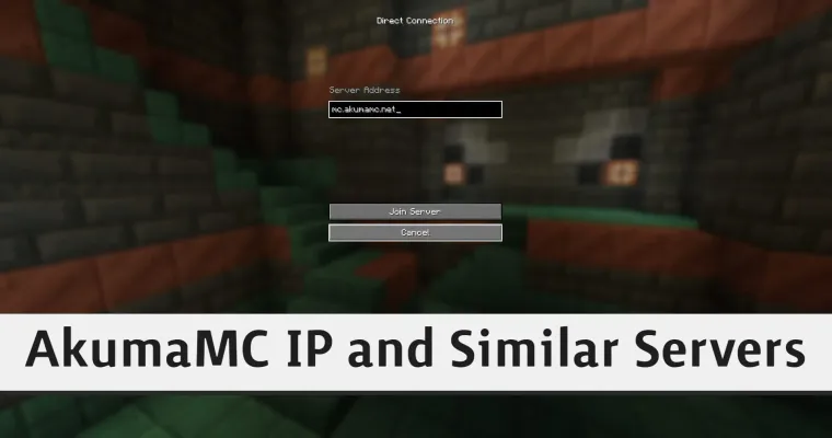 What is the IP for the AkumaMC Minecraft Server?