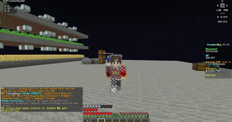 What is the IP for the CosmicSky Minecraft Server?